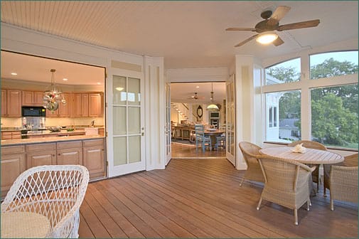 Custom Screen Porch and Kitchen