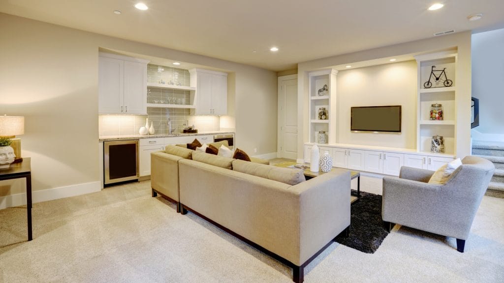 modern basement design